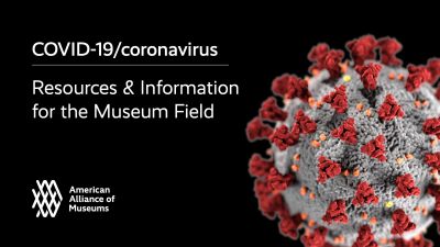 Image of American Alliance of Museums COVID-19 resources webpage. 